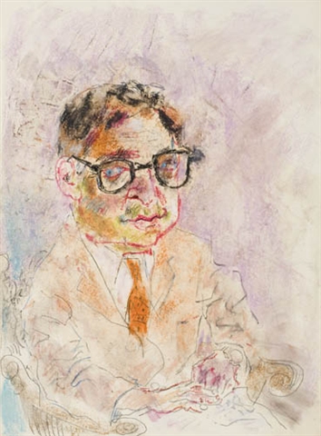 Zero Mostel, Portrait of Stanley Prager