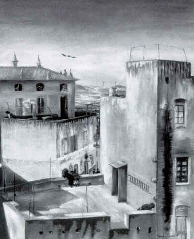 Henri Verge-Sarrat, Terrace at Calenzana, Corsica