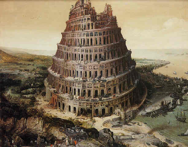Lucas van Valkenborch, La construction de la Tour de Babel