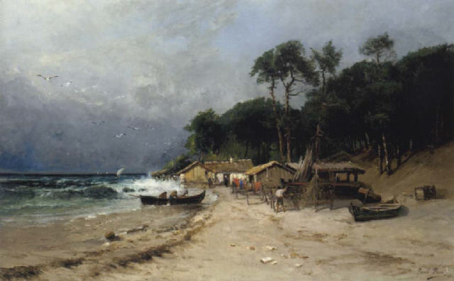 La fortune de mer Huile sur toile naufrage Raoul Brun (1848-1899)  Picture