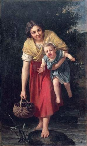 Alexandre Jacques Chantron, Jeune mère et son enfant
