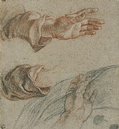 Recto: Studies of Hands<BR>Verso: Study of a Young Woman