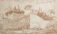 Architectural Caprice with walls of a Villa