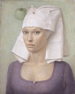 Eve in a Violet Dress
