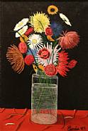Camille Bombois - Fleurs dans un vase en verre (Paintings) h: 21.9 x w: 15 in / h: 55.6 x w: 38.1 cm