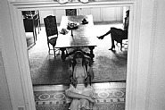 Caroline in the Entrance Hall - Villa Victoria, rue Bel Respiro