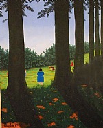 Camille Bombois - Dan le Pre (Paintings) h: 32 x w: 25.5 in / h: 81.3 x w: 64.8 cm