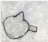 Susan Rothenberg - White on White Head (Paintings) h: 57.1 x w: 64.5 in / h: 145 x w: 163.8 cm