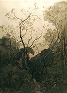 Henri Joseph Harpignies - Souvenir d’Italie (Works on Paper (Drawings, Watercolors etc.)) h: 32 x w: 24 cm / h: 12.6 x w: 9.4 in