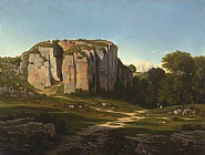 Henri Joseph Harpignies - Falaises aux alentours de Crémieu, près de Lyon (Paintings) h: 63.5 x w: 83.2 cm / h: 25 x w: 32.8 in