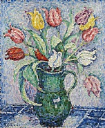 Paul Signac - Vase de fleurs (Paintings) h: 46.5 x w: 38.5 cm / h: 18.3 x w: 15.2 in