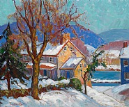 Fern Isabel Coppedge - Winter Sunlight (Paintings) h: 20 x w: 24 in / h: 50.8 x w: 61 cm