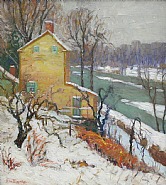 Fern Isabel Coppedge - Winter Gold (Paintings) h: 20 x w: 18 in / h: 50.8 x w: 45.7 cm