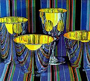 Jeanette Pasin Sloan - Mercato Stripes (Prints and Multiples) h: 29.8 x w: 33.1 in / h: 75.7 x w: 84.1 cm