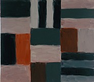 Sean Scully - Green Grey Pink Wall (Paintings) h: 89 x w: 102 cm / h: 35 x w: 40.2 in