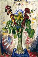 Alfred Henry Maurer - Flowers: In Tall Vase (Paintings) h: 21.2 x w: 15.2 in / h: 53.8 x w: 38.6 cm