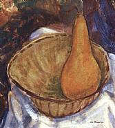Alfred Henry Maurer - Bowl with Pear: Still Life, circa late 1920's (Paintings) h: 11.4 x w: 10.5 in / h: 29 x w: 26.7 cm