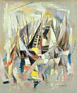 William Meyerowitz - White Sails (Paintings) h: 30 x w: 25 in / h: 76.2 x w: 63.5 cm
