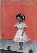 Oscar Florianus Bluemner - A Cuban Singer-Hoboken (Works on Paper (Drawings, Watercolors etc.)) h: 5 x w: 3.5 in / h: 12.7 x w: 8.9 cm