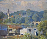 Daniel Garber - Saturday Morning (Paintings) h: 12 x w: 14 in / h: 30.5 x w: 35.6 cm