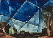 Oscar Florianus Bluemner - Orion (Works on Paper (Drawings, Watercolors etc.)) h: 3.2 x w: 4.5 in / h: 8.1 x w: 11.4 cm