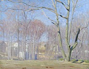 Daniel Garber - A Wooded Landscape (Paintings) h: 22 x w: 28 in / h: 55.9 x w: 71.1 cm
