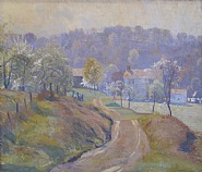 Daniel Garber - Geddes' Lane (Paintings) h: 25.1 x w: 30.1 in / h: 63.8 x w: 76.5 cm
