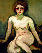 La Femme Blonde - Nu assis