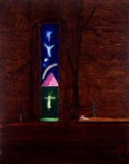 Craigie Aitchison - Goat Farm, Brittany (Paintings) h: 56 x w: 44 in / h: 142.2 x w: 111.8 cm