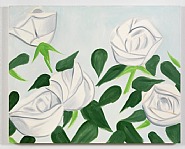Alex Katz - White Roses I (Paintings) h: 40 x w: 50 in / h: 101.6 x w: 127 cm