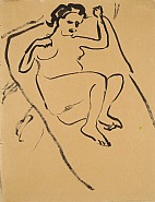 Liegender weiblicher Akt / Reclining female nude