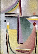 Alexej Jawlensky - Abstrakter Kopf / Abstract Head (Paintings) h: 34.6 x w: 24.6 cm / h: 13.6 x w: 9.7 in