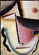 Alexej Jawlensky - Abstrakter Kopf: Schräge Augen (Paintings) h: 37.7 x w: 21.1 cm / h: 14.8 x w: 8.3 in