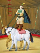 Fernando Botero - Amazon (Paintings) h: 62.5 x w: 56.5 cm / h: 24.6 x w: 22.2 in