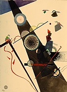 Wassily Kandinsky - Brauner Strahl (Brown Ray) (Works on Paper (Drawings, Watercolors etc.)) h: 40.4 x w: 30.3 cm / h: 15.9 x w: 11.9 in
