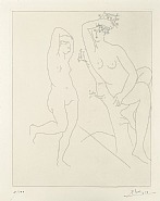 Deux femmes nues dans un arbre