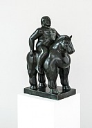Fernando Botero - Man on a horse (Sculptures) h: 39 x w: 26 x d: 53 cm / h: 15.4 x w: 10.2 x d: 20.9 in