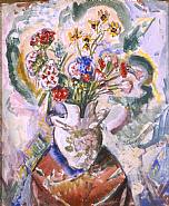 Alfred Henry Maurer - FLOWERS (Works on Paper (Drawings, Watercolors etc.)) h: 21.5 x w: 18.1 in / h: 54.6 x w: 46 cm