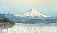 VIEW FROM PUGET SOUND WITH MID SUMMER EFFECT, MOUNT TACOMA, WASHINGTON