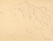 Marsden Hartley - ALPSPITZE #2 (Works on Paper (Drawings, Watercolors etc.)) h: 10.5 x w: 13.5 in / h: 26.7 x w: 34.3 cm