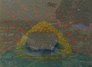 Meret Oppenheim - Etwas unter einem Heuhaufen (Works on Paper (Drawings, Watercolors etc.)) h: 26 x w: 34 cm / h: 10.2 x w: 13.4 in