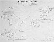 Chris Burden - Airplane Factory (Works on Paper (Drawings, Watercolors etc.)) h: 48 x w: 61 cm / h: 18.9 x w: 24 in