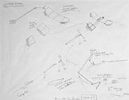 Chris Burden - Airplane Factory (Works on Paper (Drawings, Watercolors etc.)) h: 48 x w: 61 cm / h: 18.9 x w: 24 in