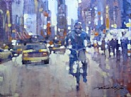 Cycling down Amsterdam Ave