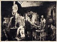 George Wesley Bellows - The Life Class, First Stone (Prints and Multiples)