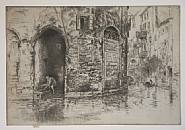 James Abbott McNeill Whistler - The Two Doorways (Prints and Multiples) h: 7.9 x w: 11.5 in / h: 20.1 x w: 29.2 cm