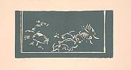 Barry Flanagan - Dark Blue (Prints and Multiples) h: 19 x w: 38.1 cm / h: 7.5 x w: 15 in
