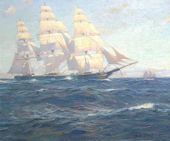  Charles Robert Patterson, Off The Port Bow-Clipper NIGHTINGALE, Circa 1920