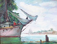 Anthony Thieme - The Bowsprit (Paintings) h: 24 x w: 30 in / h: 61 x w: 76.2 cm