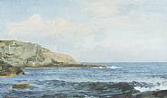 William Trost Richards - 'Graycliff', Site of the Artist's Conanicut Island Home (Paintings) h: 8.1 x w: 13 in / h: 20.6 x w: 33 cm